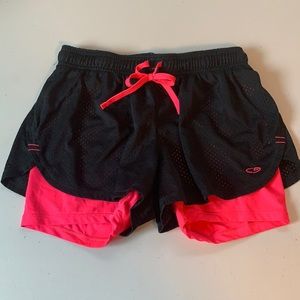 Champion pink/black running shorts - Medium